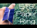 Zaras creative academy  bts paper ring