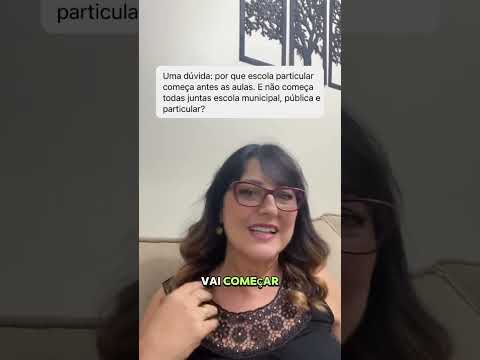 Por que o calendário das escolas particulares são diferentes das escolas públicas?