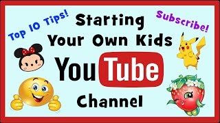 In this video i will be giving you my top 10 tips starting a kids
channel.please subscribe to channel for other ideas kids.i hope ...