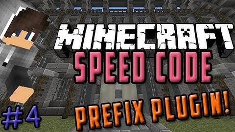 JAVA CODING! | Minecraft Speed Coding | Prefix Plugin [#4]