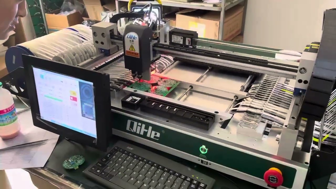 TVM802B plus desktop pick and place machine smt line case