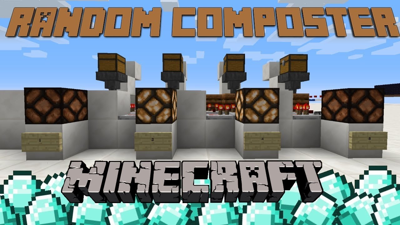 Minecraft 1.14 | NEW Composter Random Number Generator Tutorial - YouTube