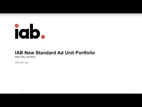 The IAB New Ad Portfolio: What, Why, & When (Webinar)