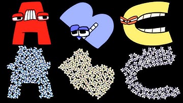 Alphabet Lore Uppercase Letters Filling with Reverse Letters (Z-A)