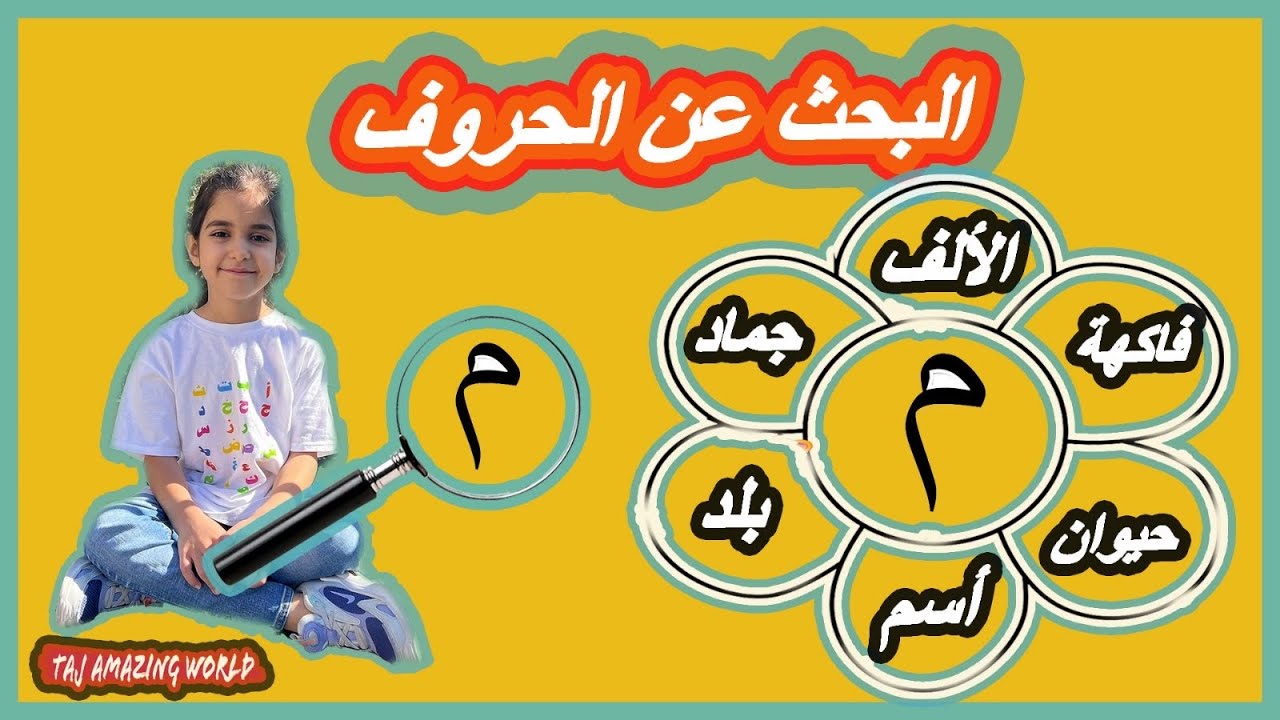 حرف م | حروف الهجاء العربية | الحلقة ٢٤ - YouTube
