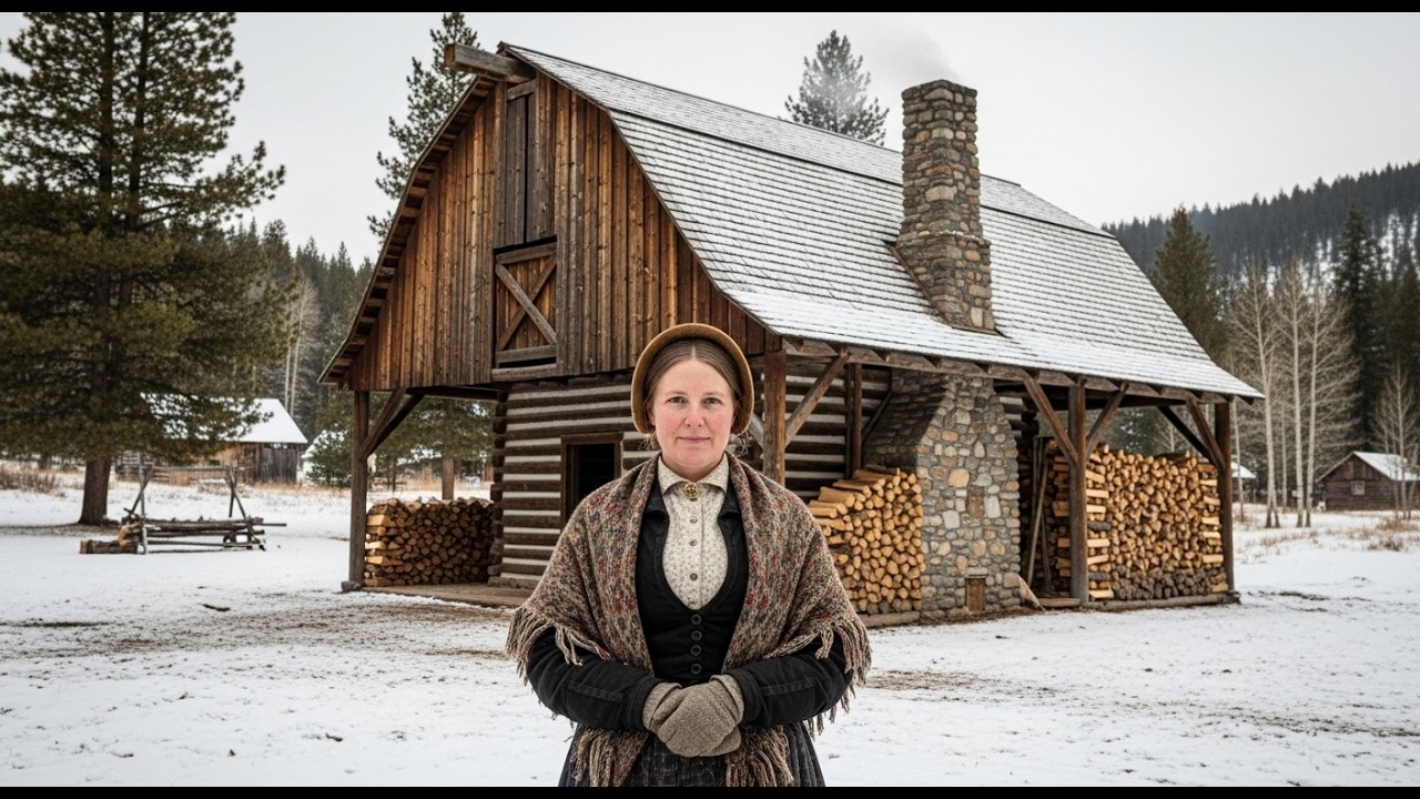 How She Built a Barn Over Her Cabin — And Her Firewood Never Got Wet
