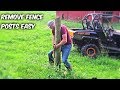 Easy Way to Remove Fence Posts!