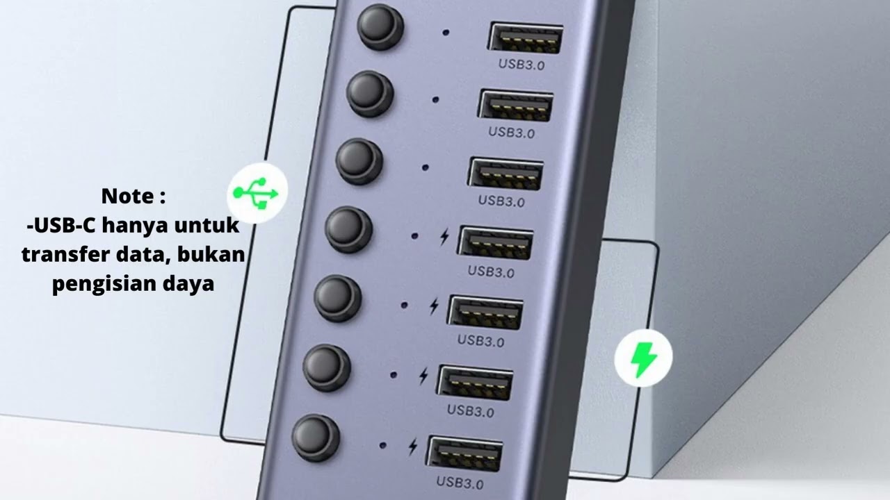 Ugreen 7-Port Powered Usb 3.0 Hub – Cm481 / Ug-90306