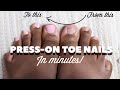 Press-On Toe Nails!?