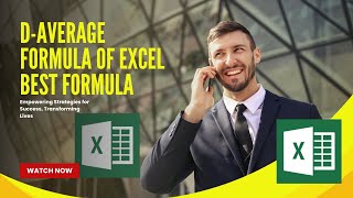 How to use Daverage in MS Excel to find average of a data of a column based on condition/FORMULA