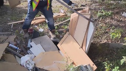 Major illegal dumping cleanup project underway in Houston