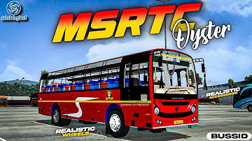 Bussid New ASHOK LEYLAND MSRTC OYSTER BUS MOD For Bus Simulator Indonesia I Released I #bussidmod