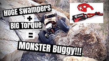 Scx24–Testing Injora 60mm Super Swamper Mud Tires with 050 Motor and Motor Plate