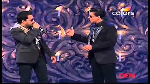 Mika Singh with Shahrukh Khan SRK