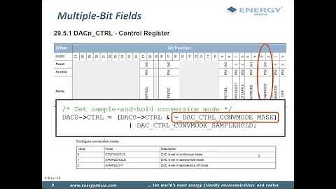 Introduction to the EFM32 API