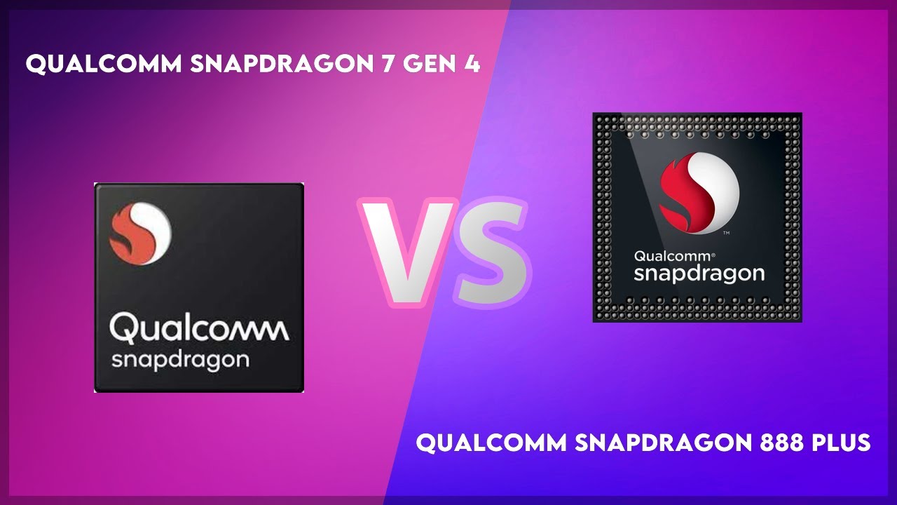 Qualcomm Snapdragon 7 Gen 4 vs Qualcomm Snapdragon 888 Plus Technical Comparison
