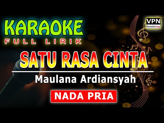 Maulana Ardiansyah - Satu Rasa Cinta ||  Ska Reggae || KARAOKE nada PRIA-Cowok || wisnu Nyepor class=