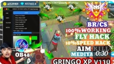 GRINGO XP V110 FF HACK | OB48 FF HACK | FREE FIRE MOD MENU | THE KING CHEATS MOD MENU |FF HACK 💥