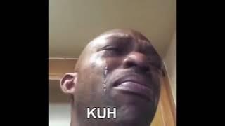 sad Black man crying