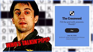 Yo, Joe! Can ya help me???  NYT Crossword Puzzle June 30, 2025