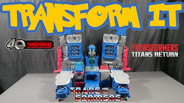 Transform It Transformers Titans Return Titans Class Fortress Maximus & Cerebros & Emissary