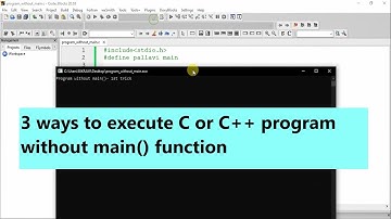 3 ways to execute C or C++ program without main() function | write2code |