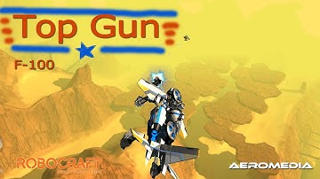 Robocraft gameplay Fighter Jet F-100 12/5/15 Top Gun