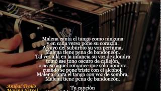 Video thumbnail of "Anibal Troilo - Malena (Letra)"