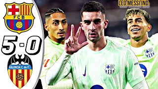 Barcelona vs Valencia 5-0 Resumen y Goles 2025