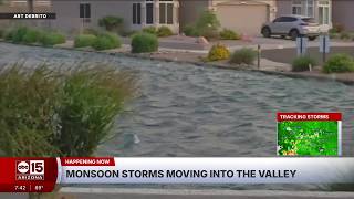 Drivers urged to be cautious as heavy rain falls across the Valley