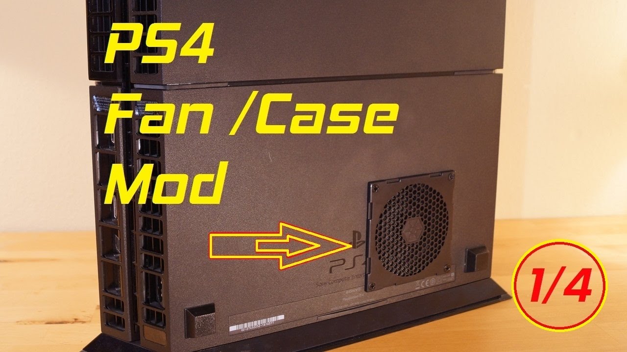 PS4 Fan / Case Mod + Thermal Paste Change Tutorial Part 1 - YouTube