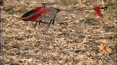 Syma S033G RC Helicopter Flying in Wind