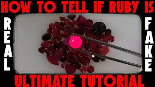 How to tell if Ruby is Real or Fake 🤔 DIY Ultimate Tutorial 😁 Easy Gem Test 💎