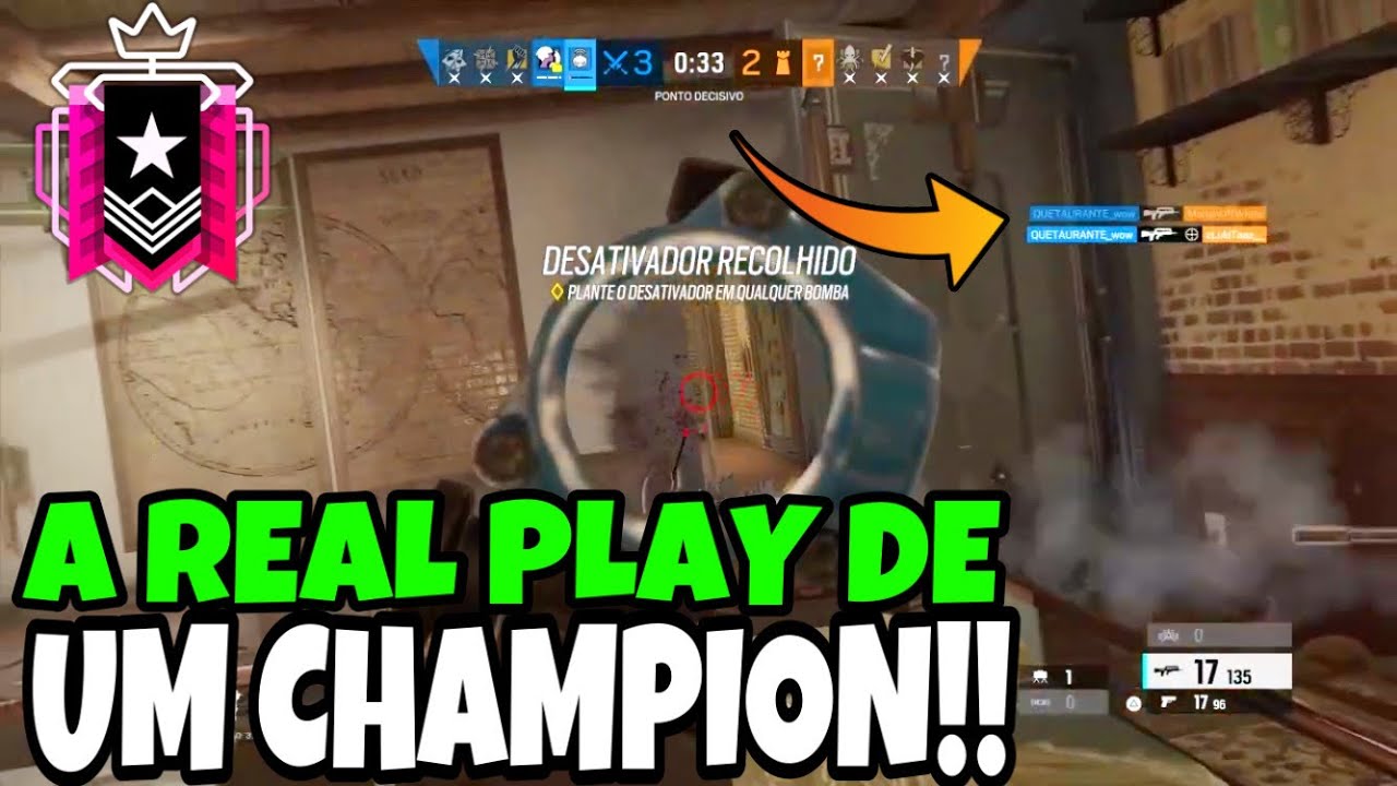 A VERDADEIRA GAMEPLAY DE UM CHAMPION - R6 HIGHLIGHTS - YouTube