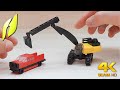 How to build a small lego tracked excavator moc  4k