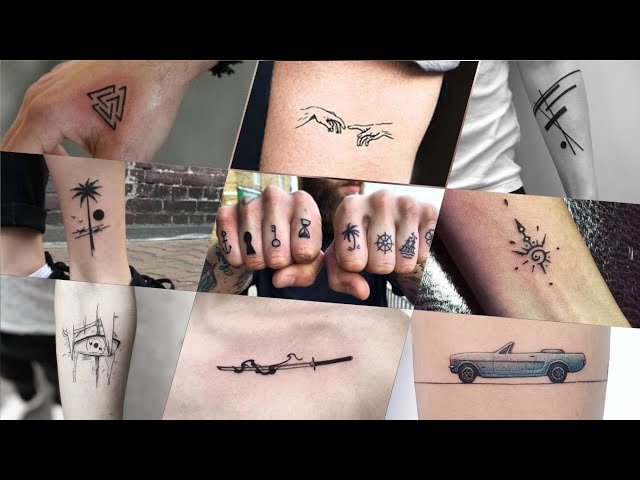 Small Tattoos for Men - Mini Tattoos for Men - Tiny tattoos - YouTube