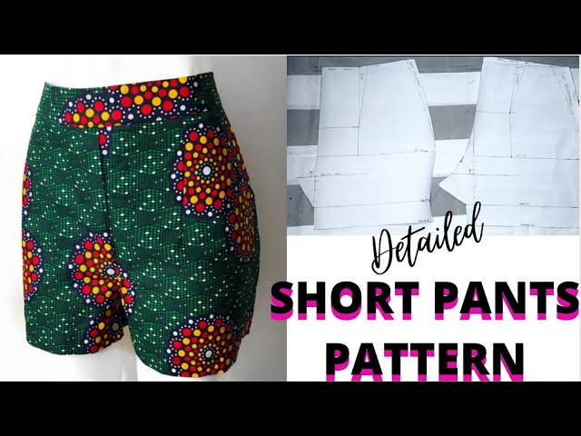 How to Make a SHORT PANTS PATTERN  Detailed and Easy Tutorial 