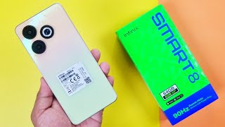 Infinix Smart 8 Shiny Gold Unboxing & Quick Review in Pakistan[Urdu/Hindi]