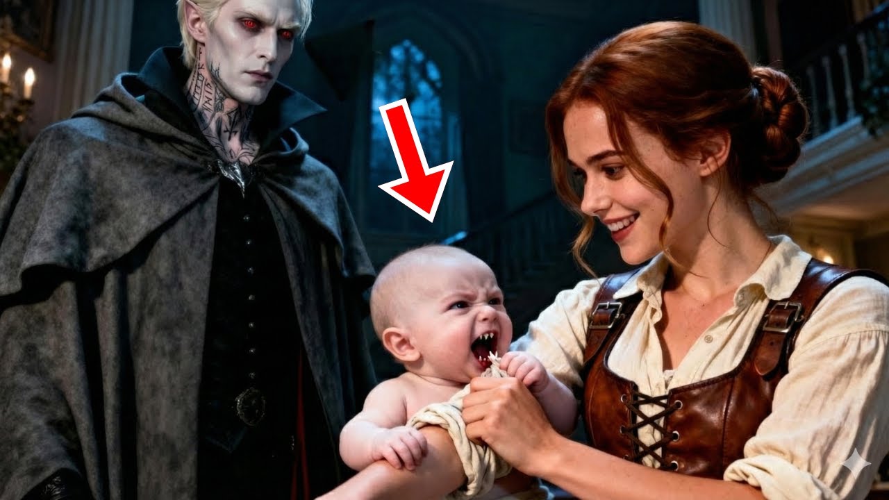 Niemowlę Króla Wampirów ugryzło rękaw kelnerki — wszyscy wpadli w panikę, ale ona pociągnęła