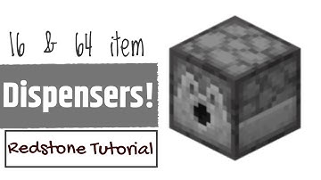 64 Item Dispenser, 16 Item Dispenser and Garbage Disposal Tutorial for Minecraft!