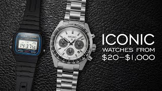 Iconic Watches From $20 to $1,000  Over 10 Watches Mentioned