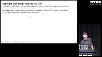 37C3 -  Reconstructing game footage from a Game Boy