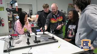 Celebrating CTE Month with Engineering/Megatronics & Design