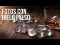 🥃 FOTOGRAFÍA DE BEBIDAS 🧊 HIELOS FALSOS | Fotografía gastronómica con utilería. whisky y cocteles