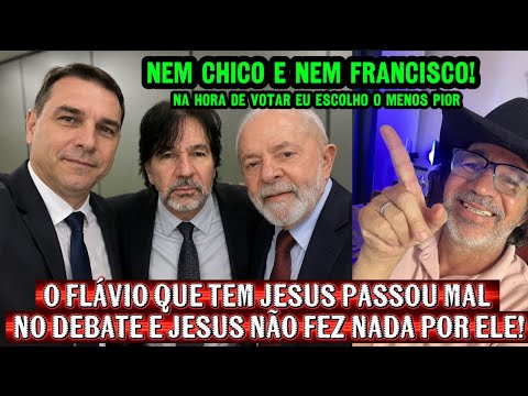 FLÁVIO BOLSONARO, JESUS' CANDIDATE, GOT SICK DURING THE DEBATE. JESUS DID NOTHING!