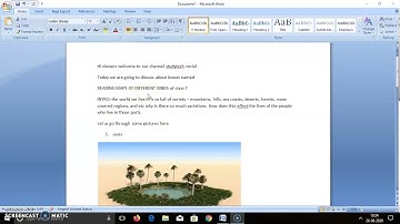 Class 7 lesson 1 reading maps of different kinds