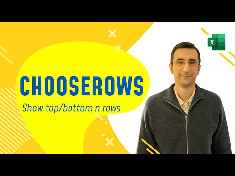 The CHOOSEROWS Function in Excel — What It Does & How to Use It?