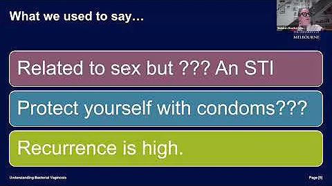 Understanding Bacterial Vaginosis- A/Prof Siobhan Bourke