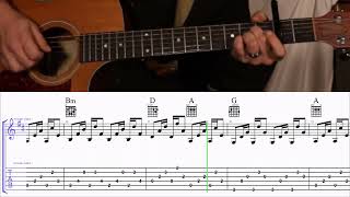 How to Play the Chords to Whiskey Bent by Cody Johnson and Jelly Roll with TAB- Capo 2