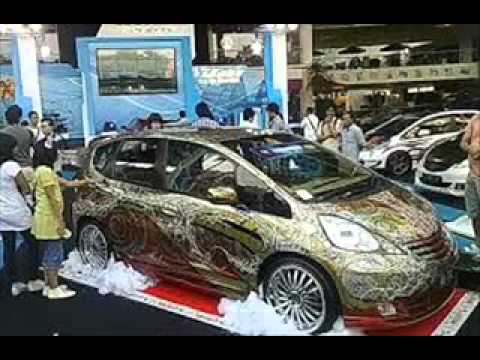 Kumpulan Modifikasi Mobil Honda Jazz Airbrush Kompetisi - YouTube